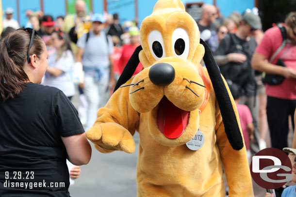 Pluto making his way through Toontown