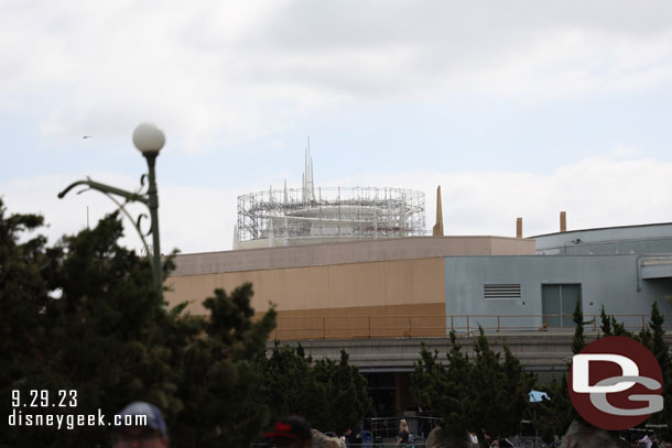 Scaffolding up at Space Mountain