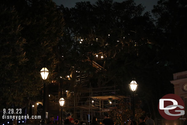 The Adventureland Treehouse this evening