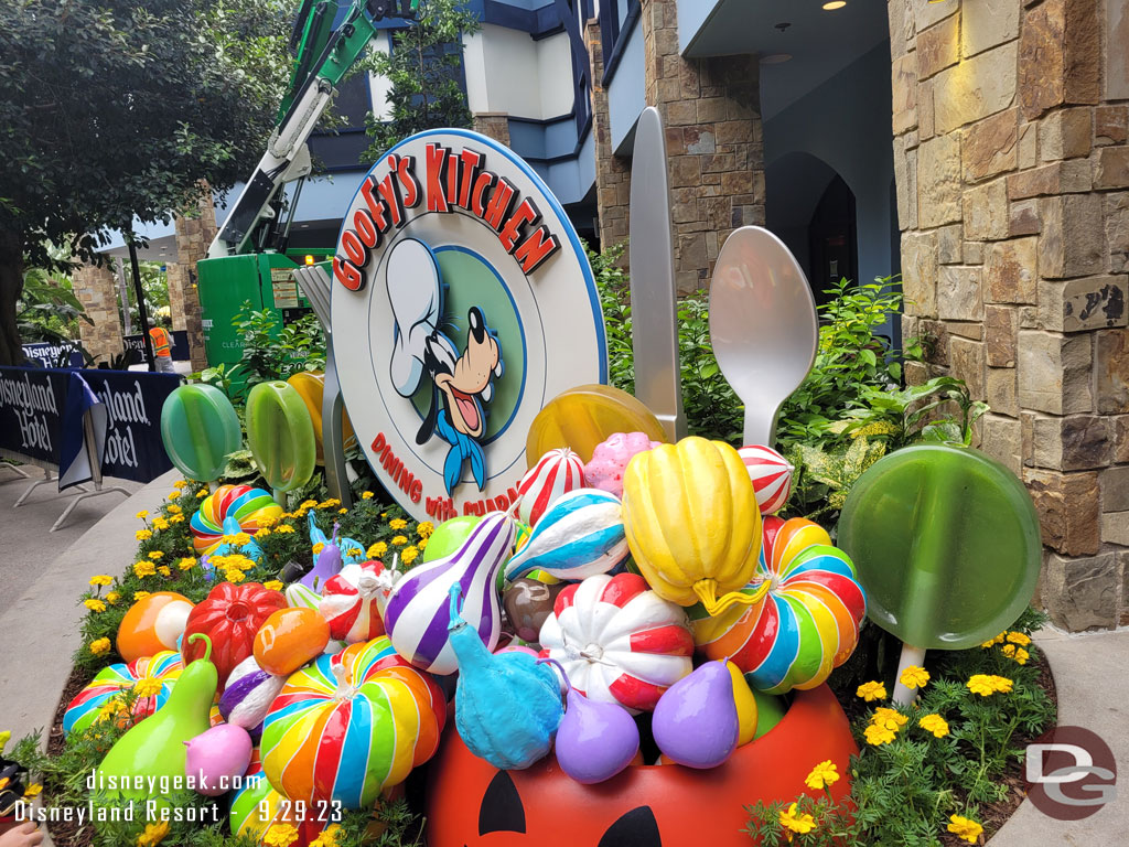 Halloween decorations at Goofy