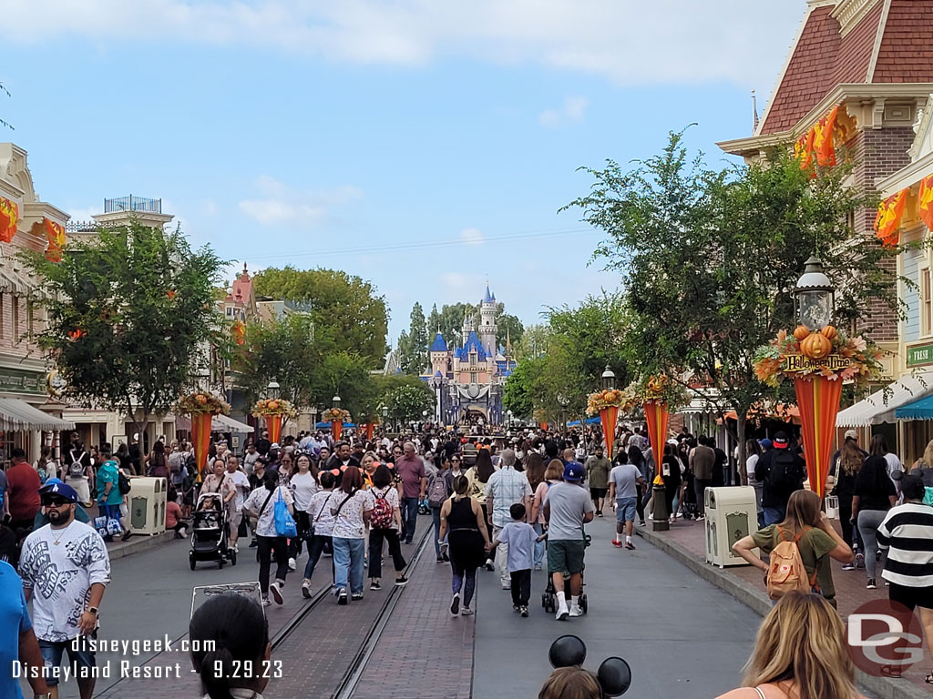 Main Street USA at 4:55pm