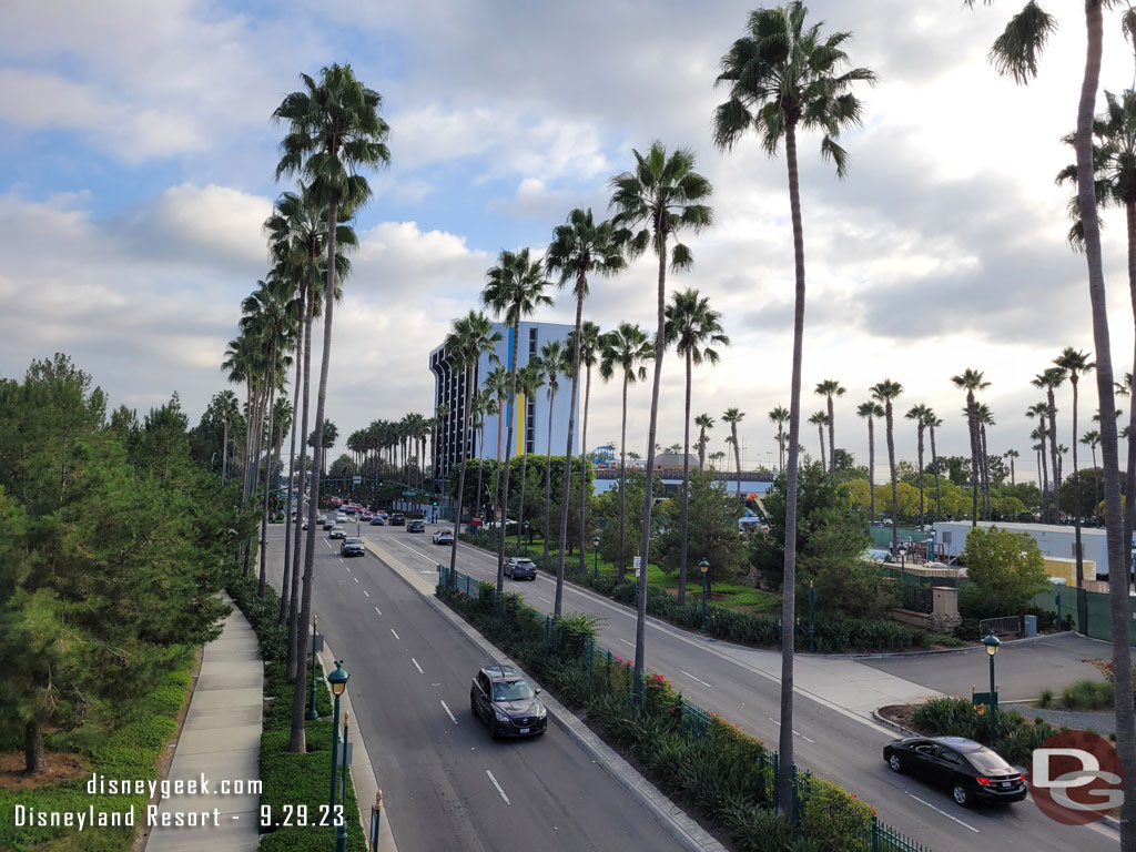 Passing over Disneyland Drive