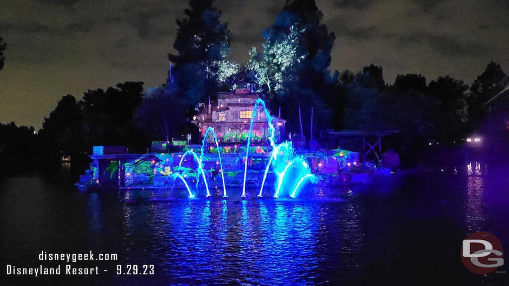 A series of pictures from the first performance of - A Living Mural Rivers of America Projection Show