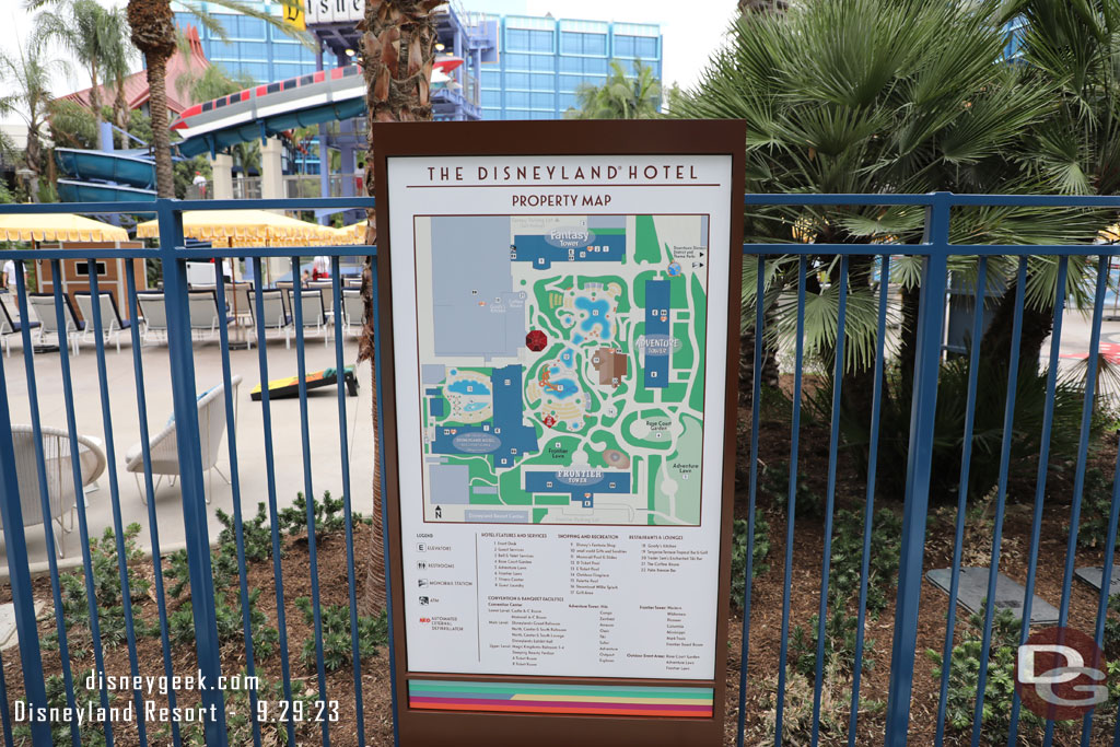 A map of the Disneyland Hotel