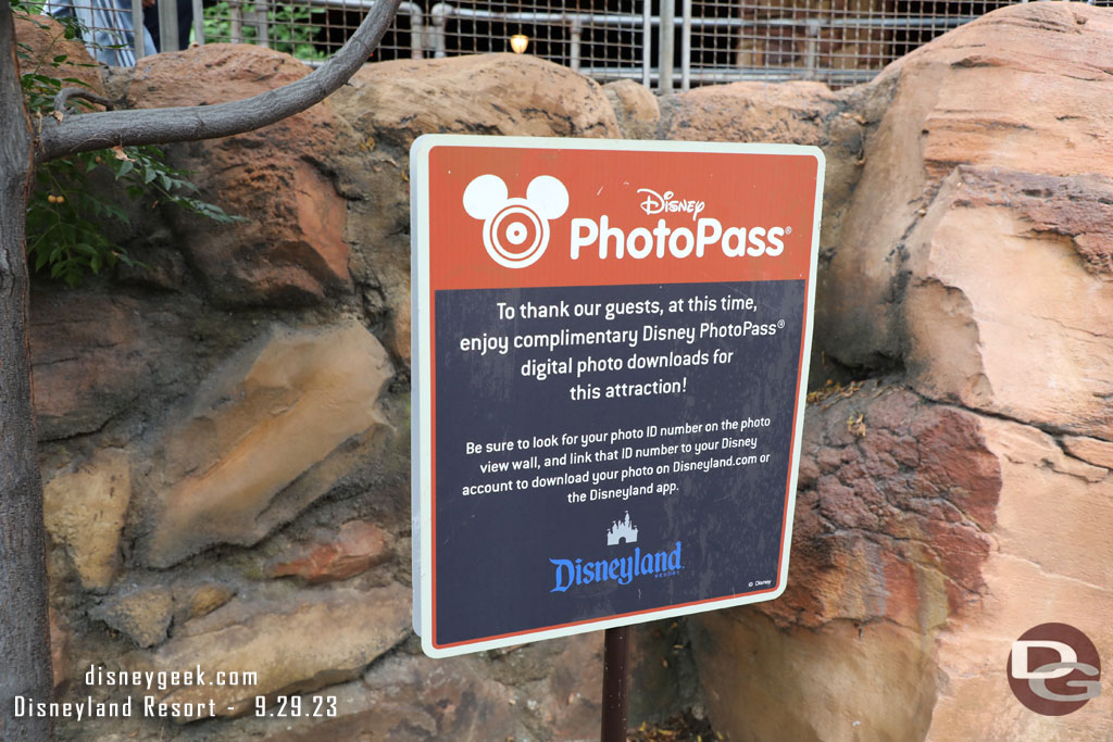 There were several signs telling you about PhotoPass.. the system was having problems and guests were backed up waiting to see their photos. I wanted a handful of cycles and no sign of our cars so I gave up.