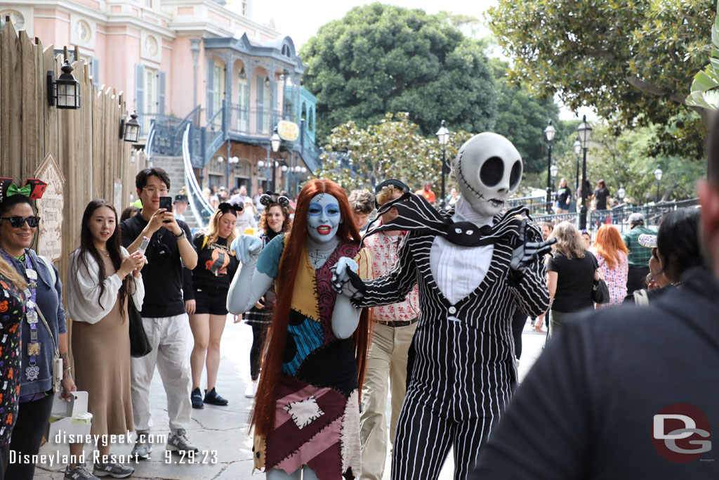 Jack Skellington and Sally were passing through