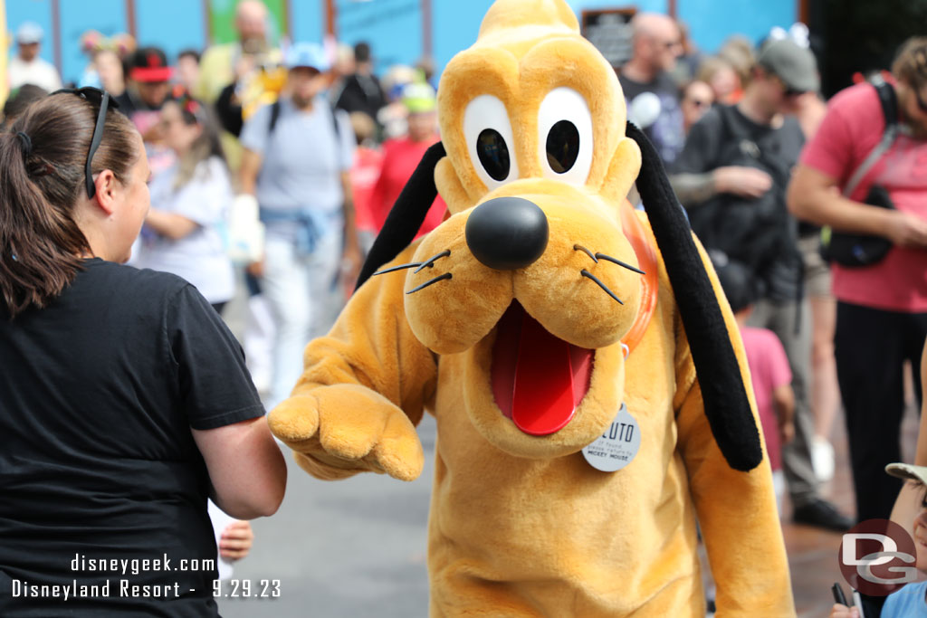 Pluto making his way through Toontown