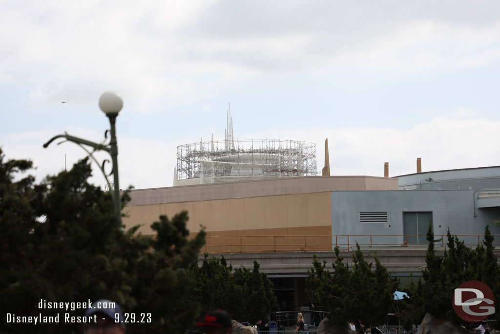 Scaffolding up at Space Mountain