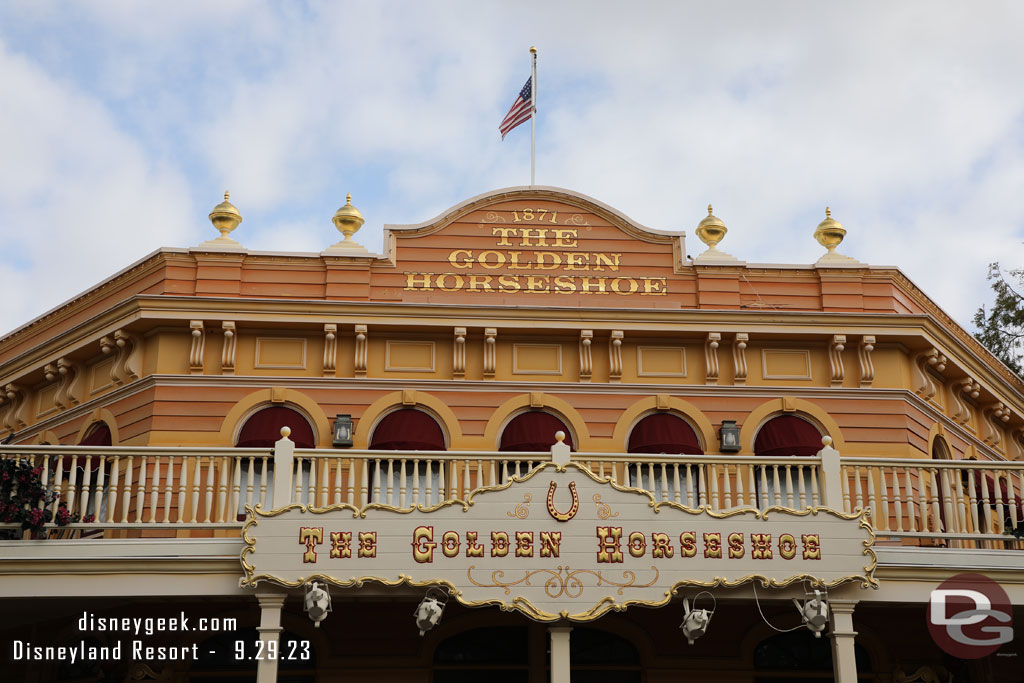 The Golden Horseshoe is still closed for renovation