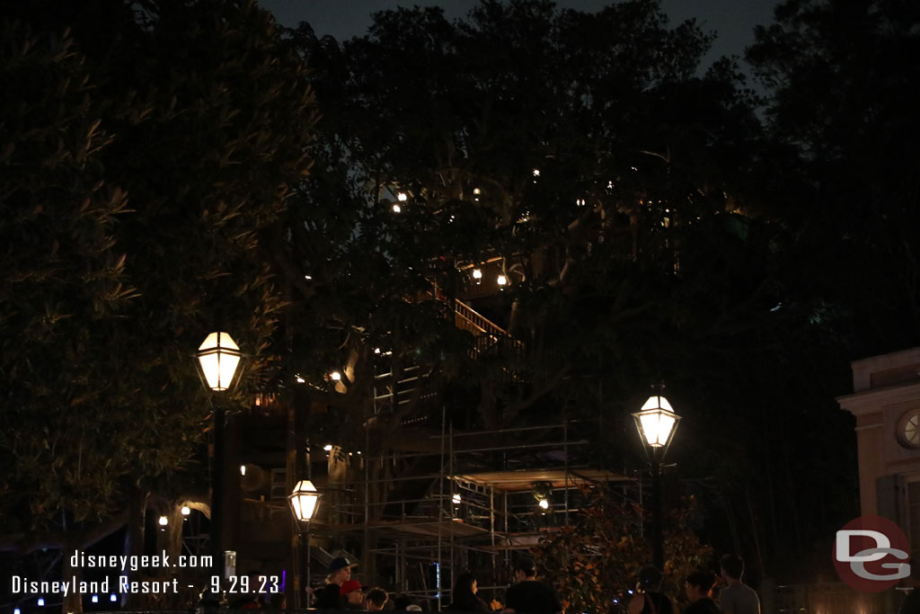 The Adventureland Treehouse this evening