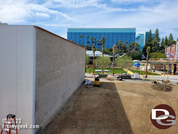 The new lawn (turf) is going in and the new stage area is moving toward completion. This area opens later this year.