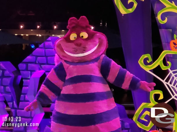 Stopped by the Villains Dance Party - the Cheshire Cat