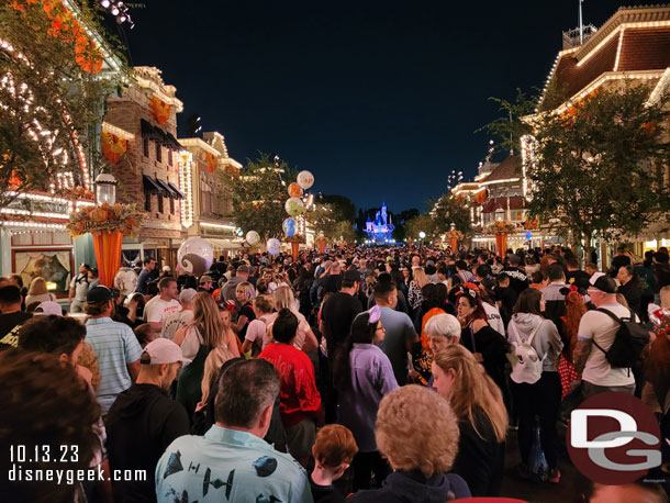 9:21pm - Main Street USA ready for Halloween Screams