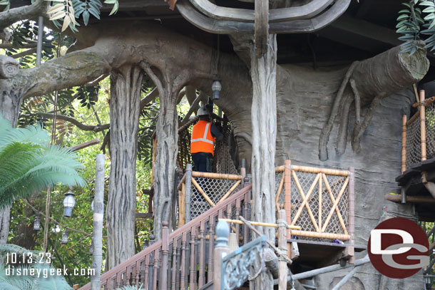 Installing safety nets along the walkways.