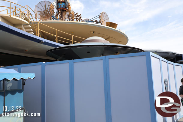 In Tomorrowland the DVC kiosk renovation is still ongoing.