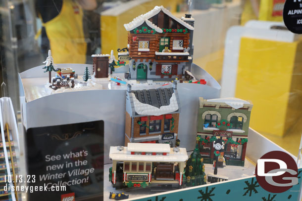Christmas Village in the LEGO store