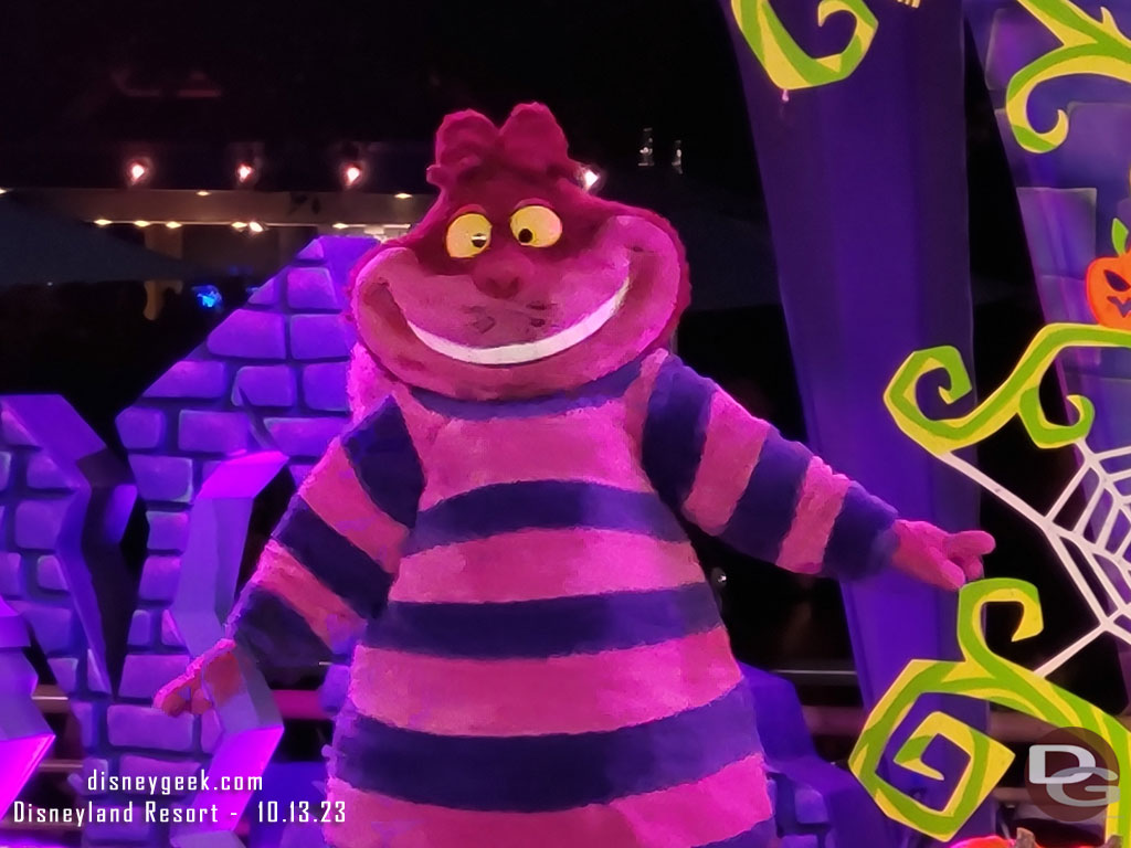 Stopped by the Villains Dance Party - the Cheshire Cat