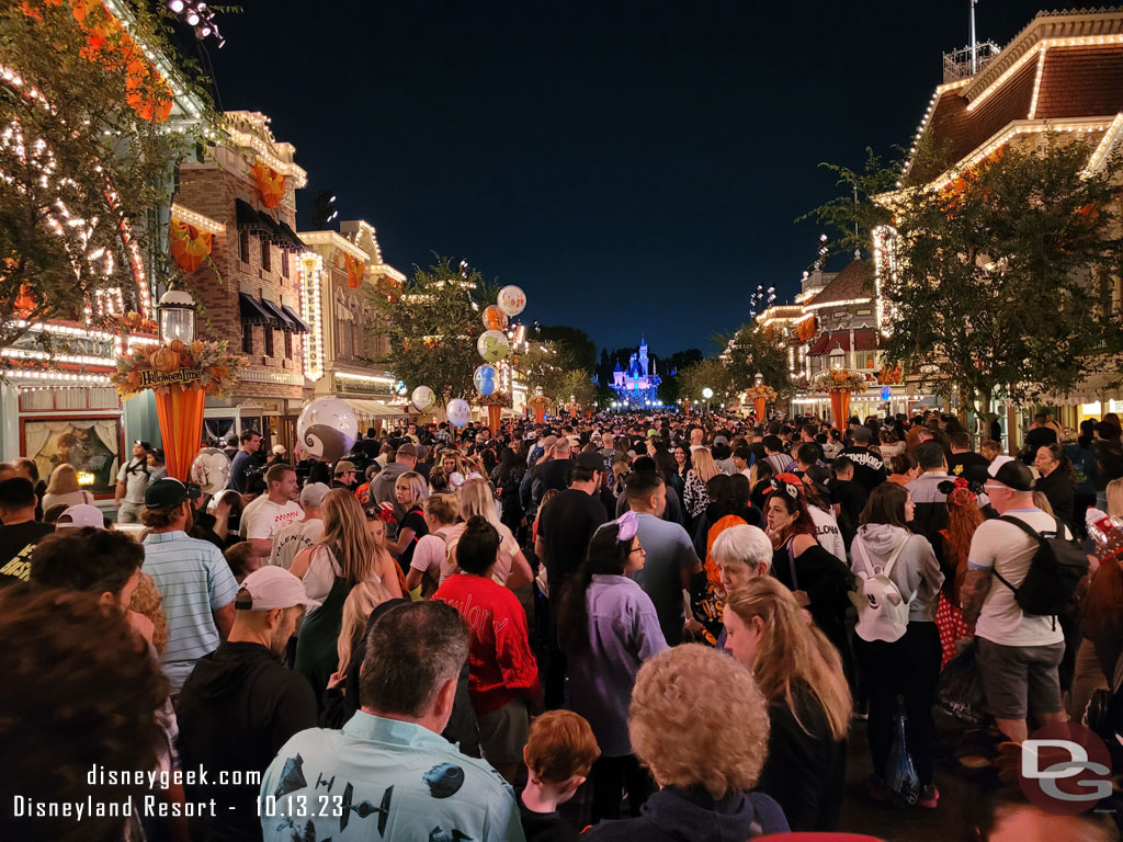 9:21pm - Main Street USA ready for Halloween Screams