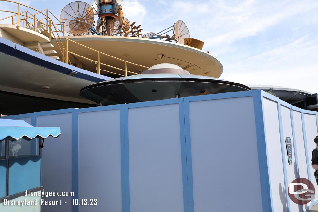 In Tomorrowland the DVC kiosk renovation is still ongoing.