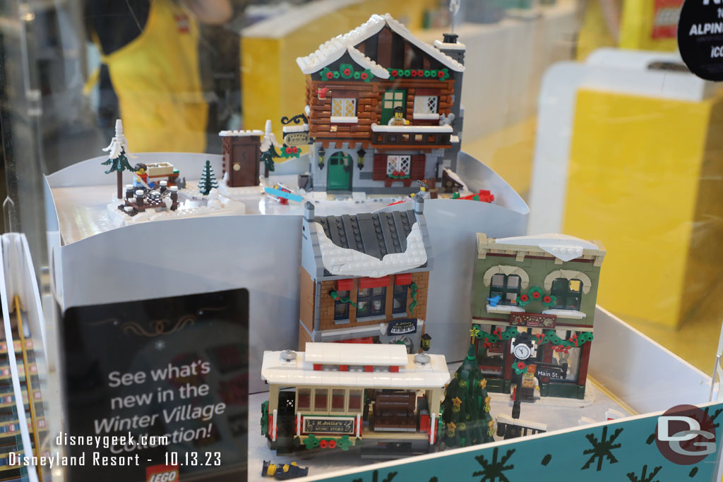 Christmas Village in the LEGO store