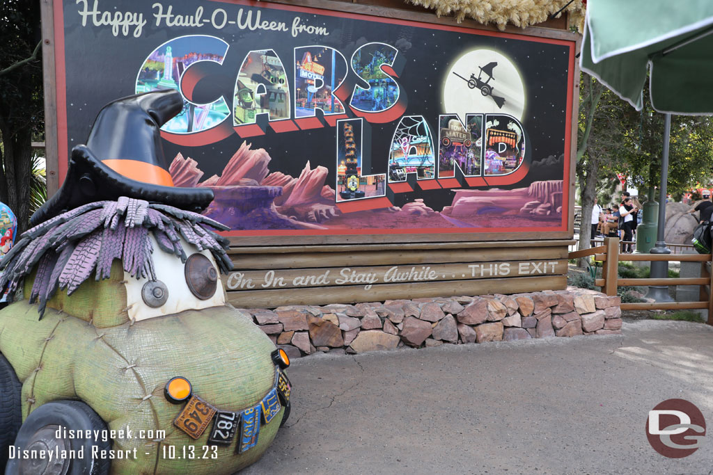 Entering Cars Land