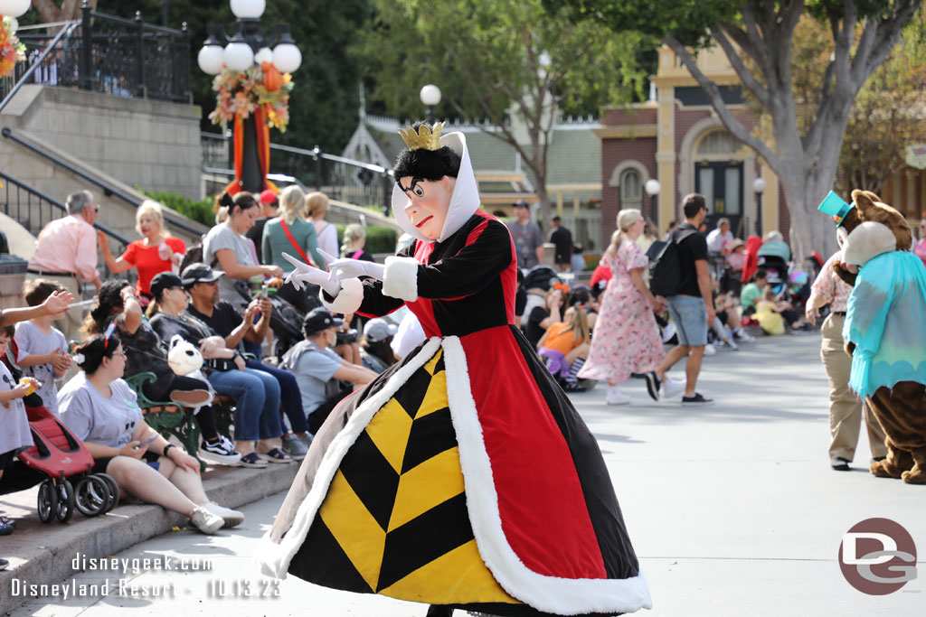 The queen of Hearts in Town Square