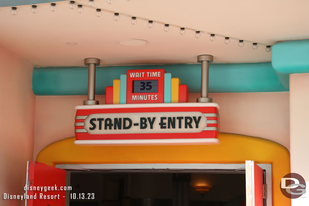 3:49pm - Posted 35 min wait for Mickey and Minnie
