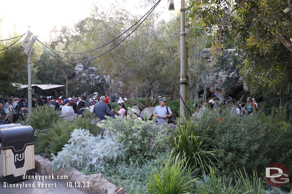 When I was in Toontown the app said 45 min for Rise of the Resistance..  now its well over an  hour based on the extended queue in use.