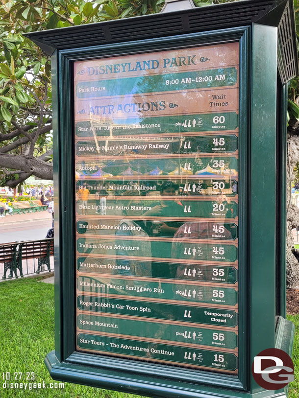 10:31 - Disneyland wait times