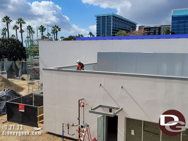 A check of the Downtown Disney project from onboard the Monorail.