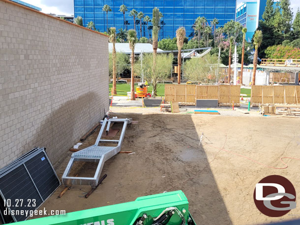 Walls are going up as they prepare to open the lawn area.