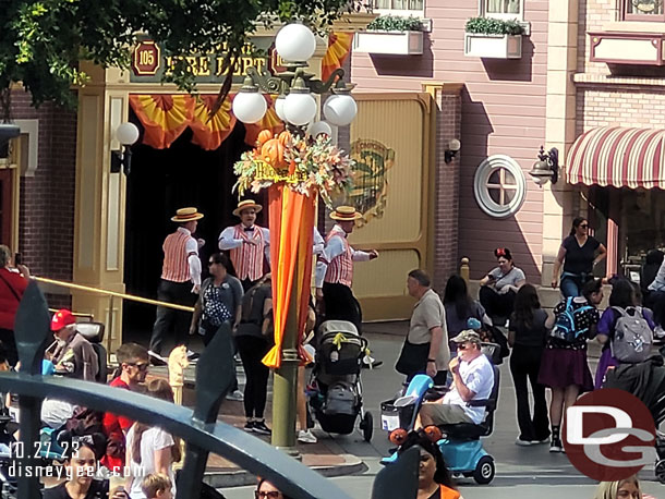 Listened to the Dapper Dans from a quiet bench.