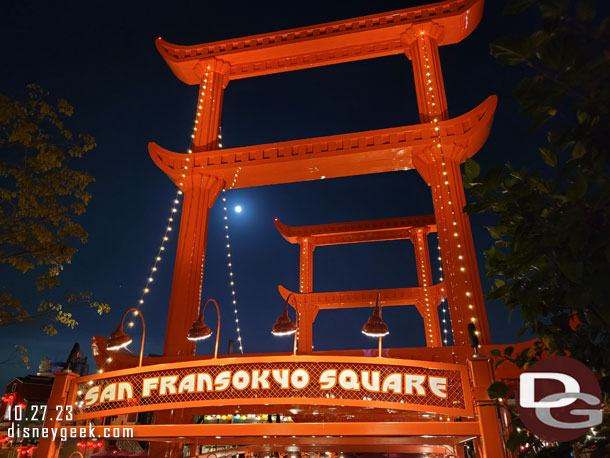  Torii Gate Bridge with the moon