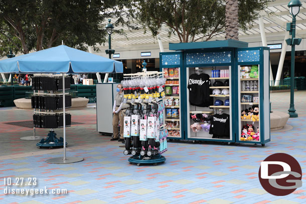 The small merchandise location at the parking structure.