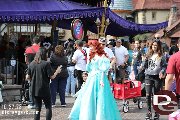 Then crossed paths with the animated version in Fantasyland a few moments later.