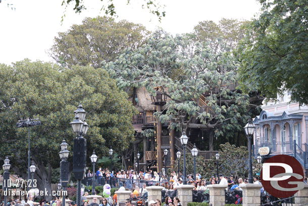 Looking toward the Adventureland Treehouse