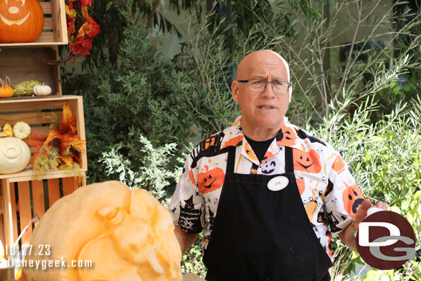 Joe has been carving pumpkins for years, you may remember him and his creations from the Big Thunder Ranch.