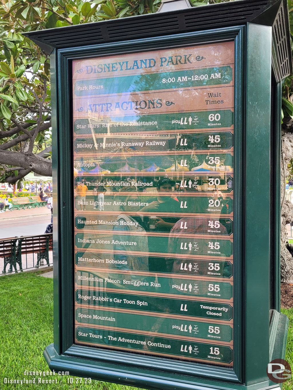 10:31 - Disneyland wait times