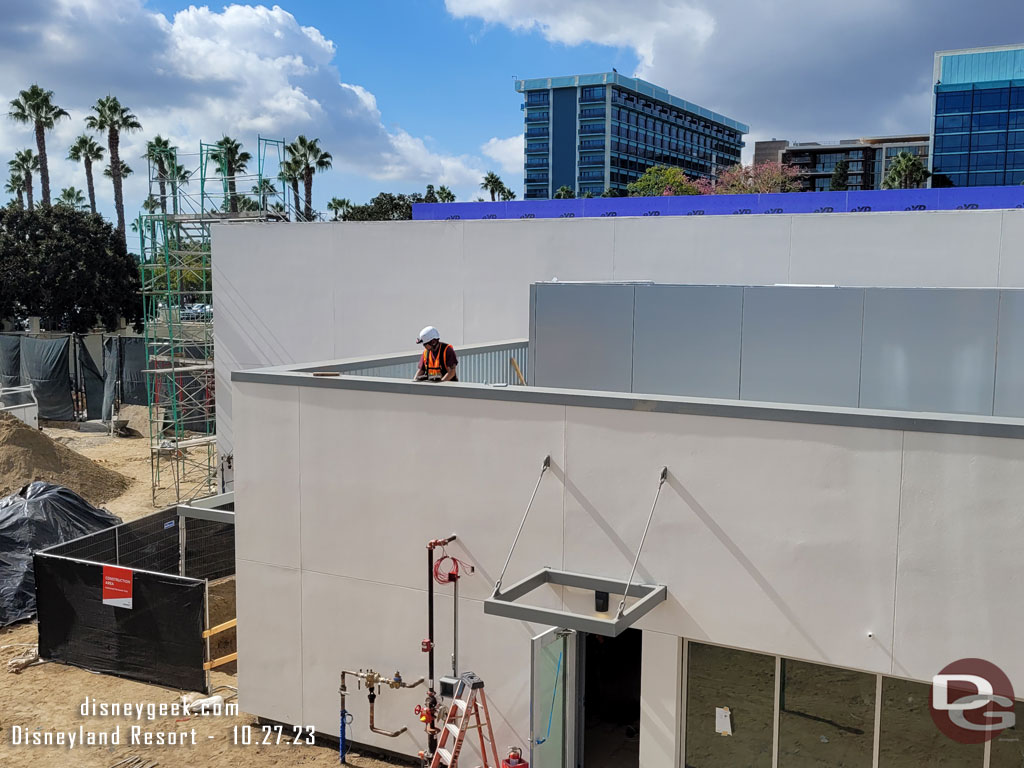 A check of the Downtown Disney project from onboard the Monorail.