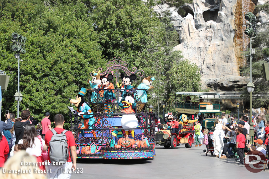 The 1:45pm Mickey and Friends Halloween Cavalcade