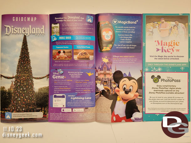 Disneyland guidemap