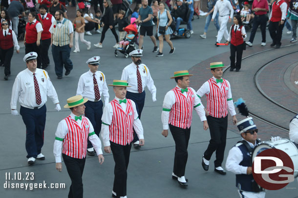 The Dapper Dans have their holiday outfits on .