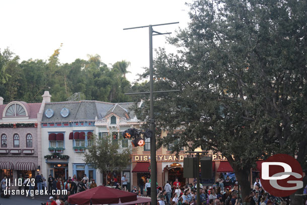 Equipment for the candlelight is showing up around Town Square