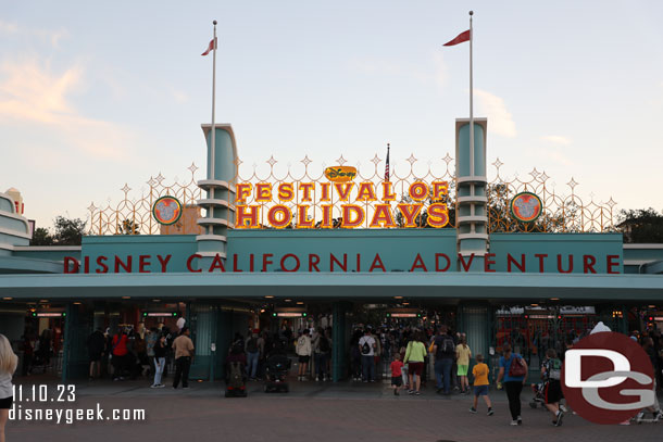 Back to Disney California Adventure