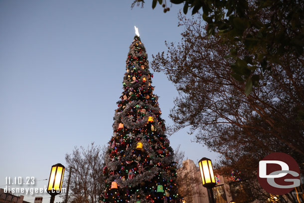 Buena Vista Street Christmas Tree