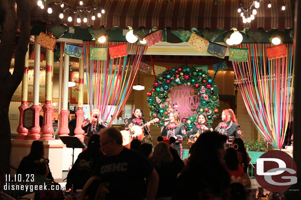 Mariachi Divas performing on the Bandstand