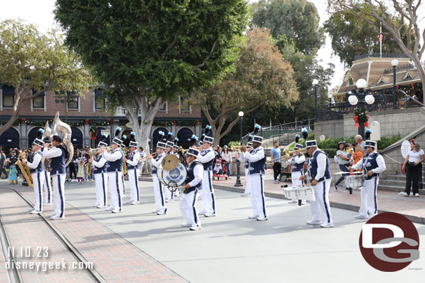 Missed most of the Disneyland Band, but caught the finale to their set.