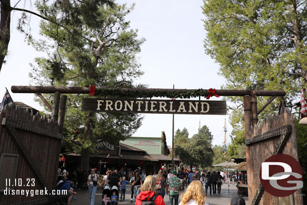 Making my way to Frontierland