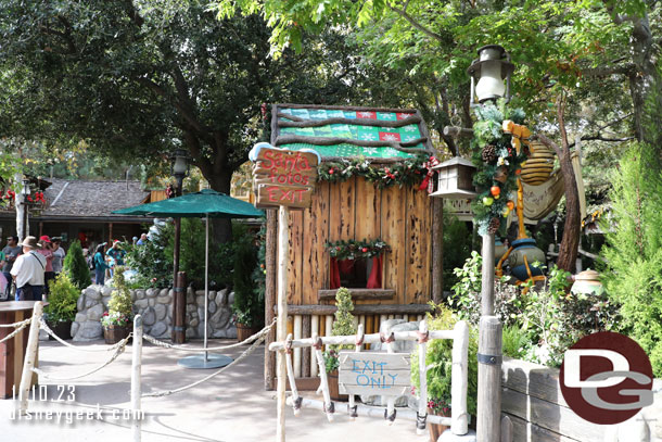 Santa is greeting guests in Critter Country again this year