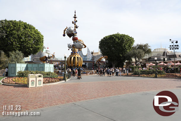 Some open pavement in front of Tomorrowland at the moment